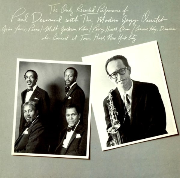 Paul Desmond With The Modern Jazz Quartet - The Only Recorded Performance Of Paul Desmond With The Modern Jazz Quartet (LP, Album) (Very Good Plus (VG+))