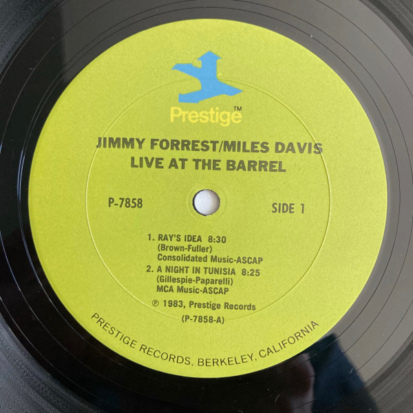 Jimmy Forrest / Miles Davis - Live At The Barrel (LP, Album, Mono) (Near Mint (NM or M-)) - Image 3