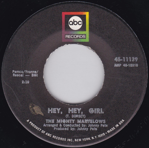 The Mighty Marvelows - Wait, Be Cool (7") (Very Good Plus (VG+)) - Image 2