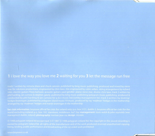 Boyzone - I Love The Way You Love Me (CD, Single) (Near Mint (NM or M-)) - Image 4