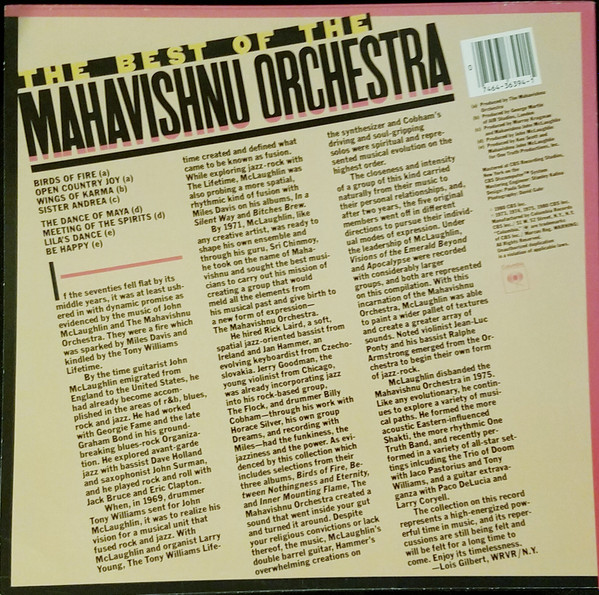 Mahavishnu Orchestra - The Best Of The Mahavishnu Orchestra (LP, Comp, RE) (Very Good Plus (VG+)) - Image 2