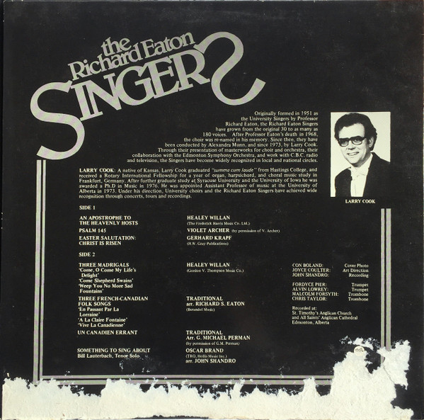 The Richard Eaton Singers - The Richard Eaton Singers (LP, Album) (Mint (M)) - Image 2