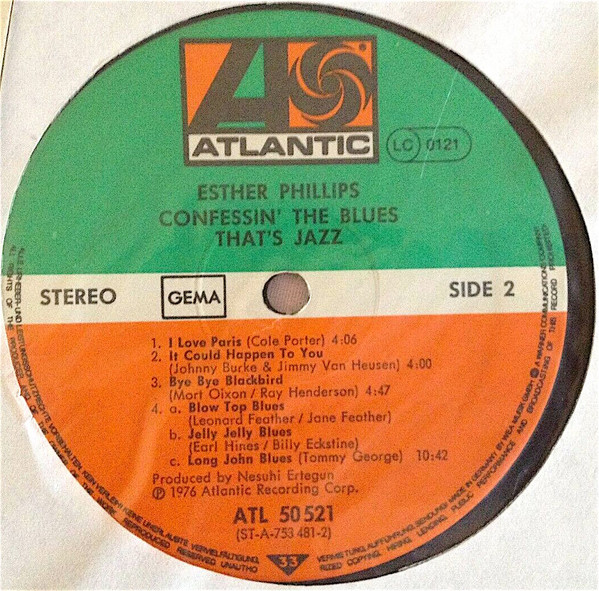 Esther Phillips - Confessin' The Blues (LP, Album, Gat) (Near Mint (NM or M-)) - Image 3