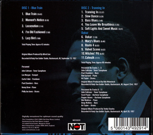 John Coltrane - Blue Train (Blue Train, Traneing In, Dakar) (2xCD, Comp, RM) (Mint (M)) - Image 5