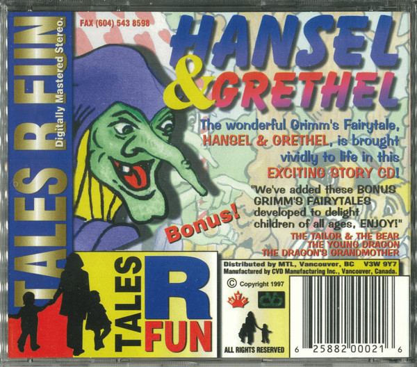 Various - Tales From The Grimm's Fairytales - Hansel & Grethel (CD) (Near Mint (NM or M-)) - Image 2