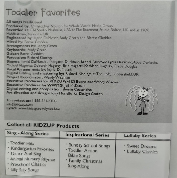 Kidzup - Toddler Favorites (CD, Album) (Mint (M)) - Image 2