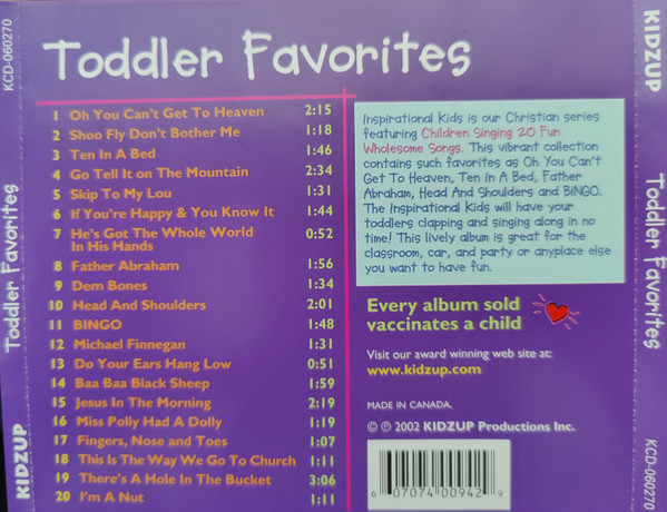 Kidzup - Toddler Favorites (CD, Album) (Mint (M)) - Image 3