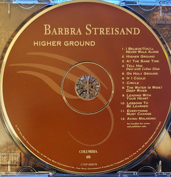 Barbra Streisand - Higher Ground (CD, Album) (Mint (M)) - Image 3