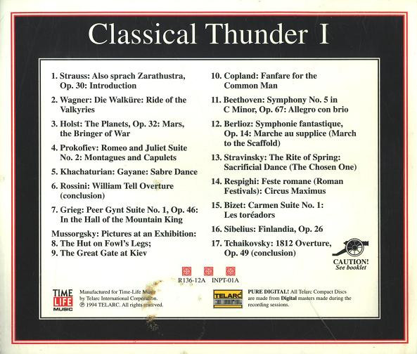 Various - Classical Thunder I (CD, Comp) (Near Mint (NM or M-)) - Image 3