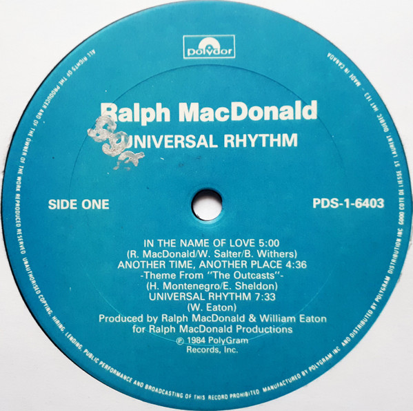 Ralph MacDonald - Universal Rhythm (LP, Album) (Near Mint (NM or M-)) - Image 3