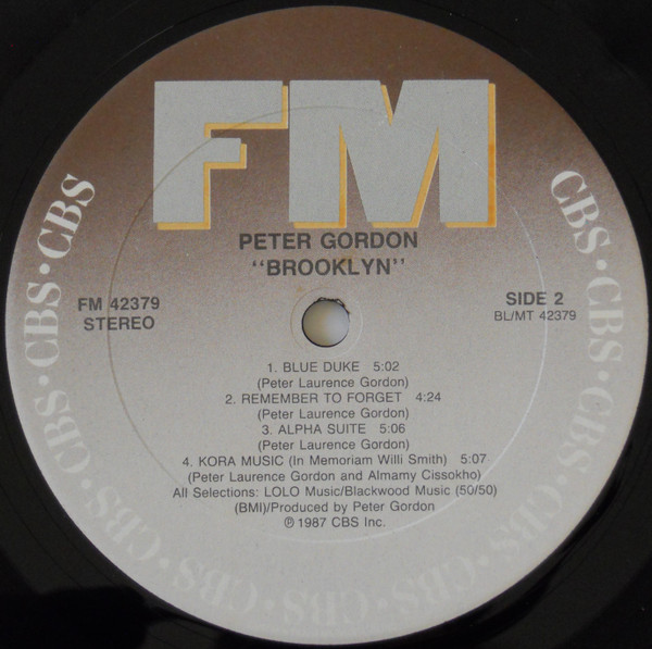 Peter Gordon - Brooklyn (LP, Album) (Near Mint (NM or M-)) - Image 5