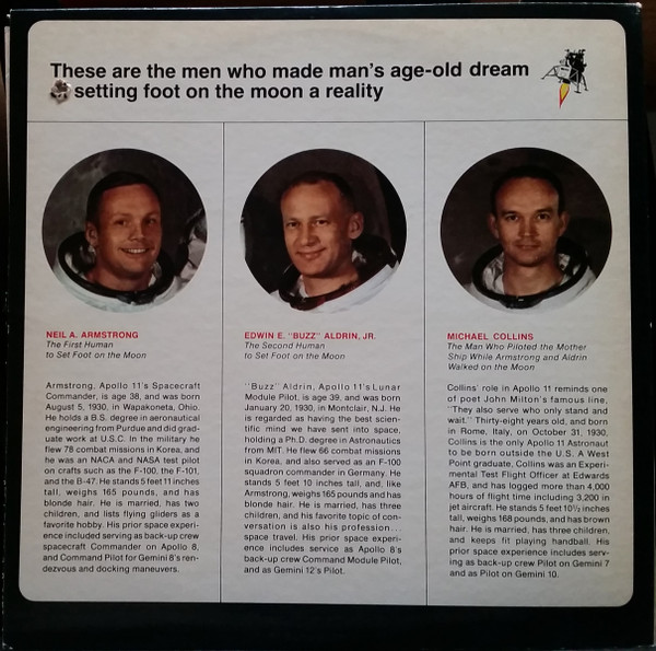No Artist - Man On The Moon: The Flight Of Apollo 11 (LP, Gat) (Mint (M)) - Image 2