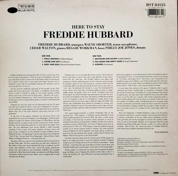 Freddie Hubbard - Here To Stay (LP, Album, RE, RM, DMM) (Near Mint (NM or M-)) - Image 4
