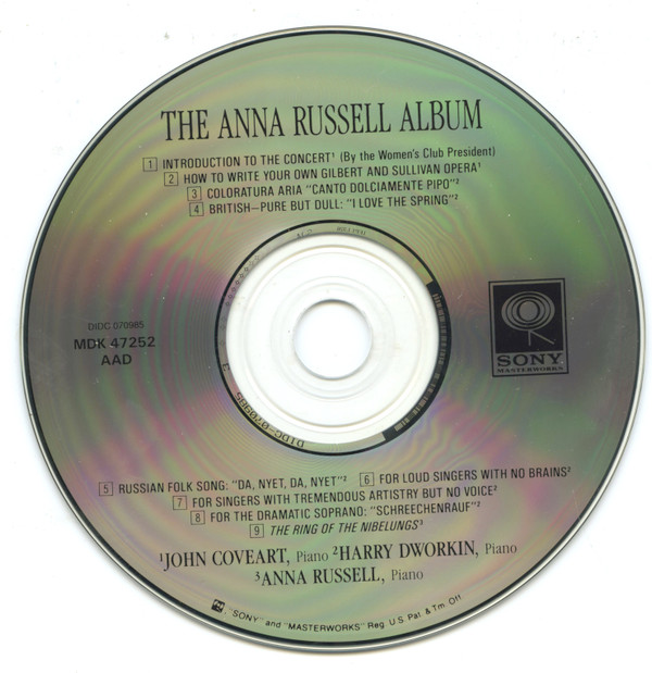 Anna Russell - The Anna Russell Album? (CD, Album, Mono, RE) (Near Mint (NM or M-)) - Image 3