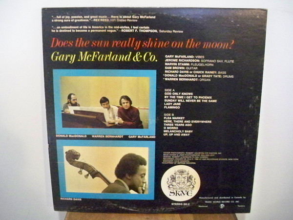 Gary McFarland & Co. - Does The Sun Really Shine On The Moon? (LP) (Near Mint (NM or M-)) - Image 4