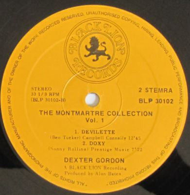 Dexter Gordon - The Montmartre Collection Vol. 1 (LP, Album, RE) (Very Good Plus (VG+)) - Image 3