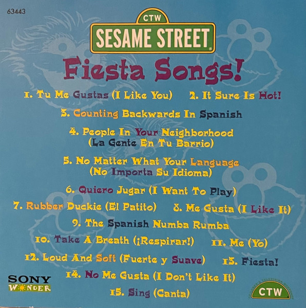 Sesame Street - Fiesta Songs! (CD, Album) (Near Mint (NM or M-)) - Image 2