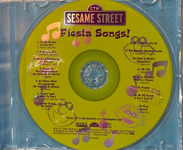 Sesame Street - Fiesta Songs! (CD, Album) (Near Mint (NM or M-)) - Image 4
