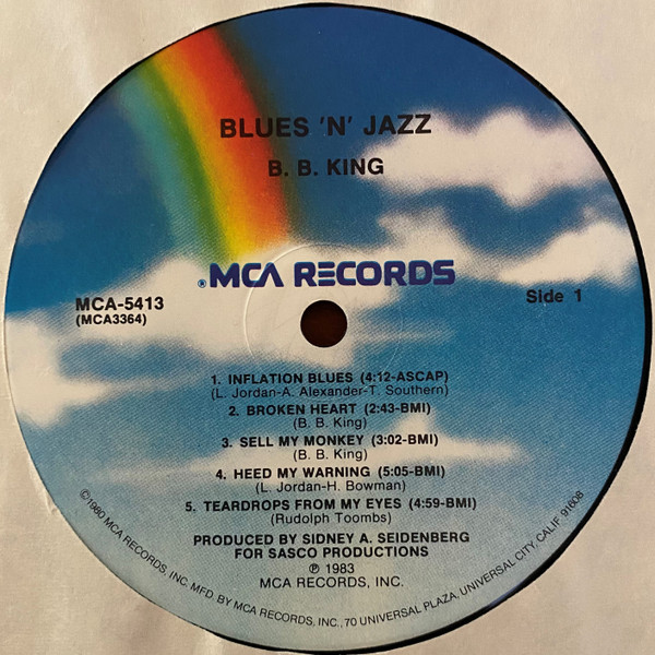 B.B. King - Blues 'N' Jazz (LP, Album, Pin) (Very Good Plus (VG+)) - Image 3
