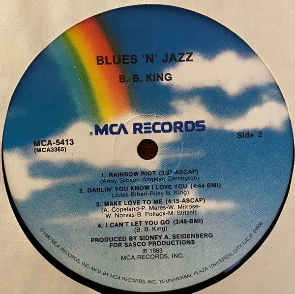 B.B. King - Blues 'N' Jazz (LP, Album, Pin) (Very Good Plus (VG+)) - Image 4