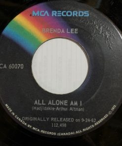 Alternative view of Brenda Lee - I'm Sorry / All Alone Am I (7", Single, RE) (Very Good Plus (VG+))