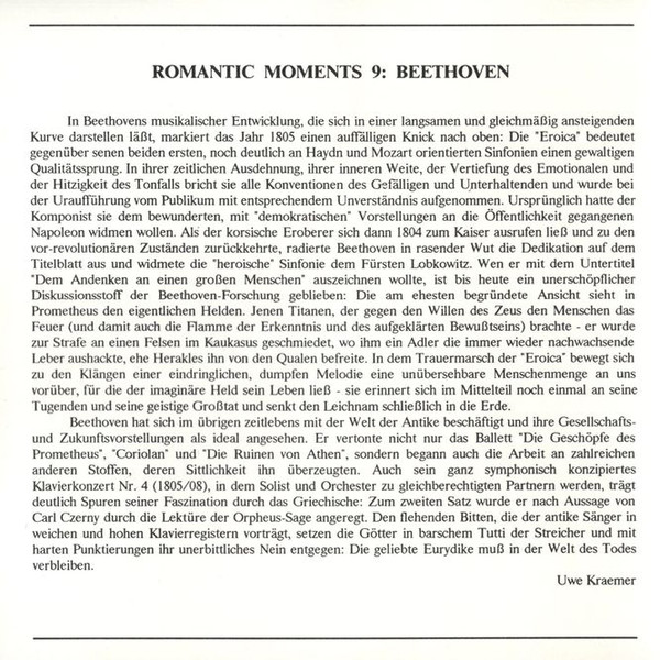 Various - Romantic Moments Vol. 9 - Beethoven (CD, Comp) (Near Mint (NM or M-)) - Image 5