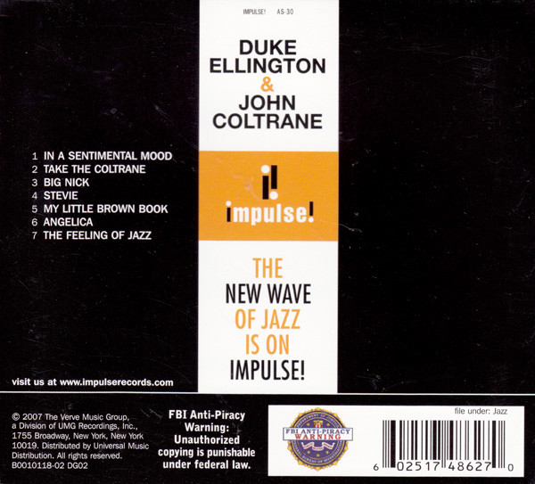 Duke Ellington & John Coltrane - Duke Ellington & John Coltrane (CD, Album, RE) (Mint (M)) - Image 2