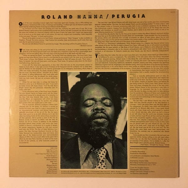 Roland Hanna - Perugia: Live At Montreux 74 (LP, Album) (Near Mint (NM or M-)) - Image 2