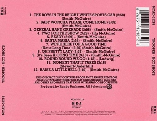 Trooper (4) - Hot Shots (CD, Comp) (Near Mint (NM or M-)) - Image 2