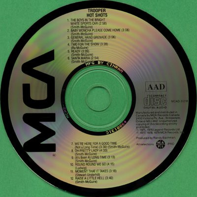 Trooper (4) - Hot Shots (CD, Comp) (Near Mint (NM or M-)) - Image 4