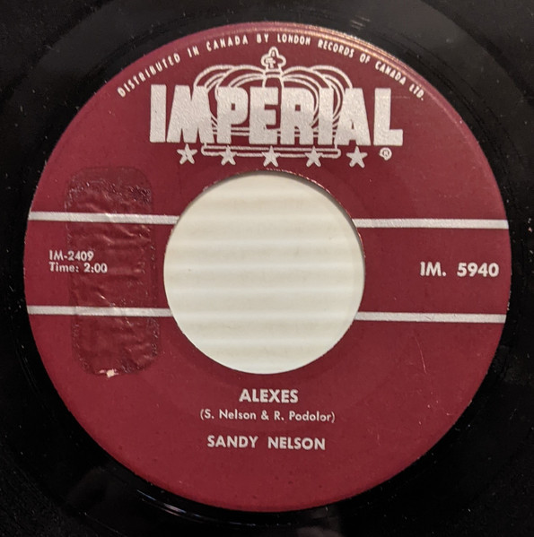 Sandy Nelson - You Name It / Alexes (7", Single) (Near Mint (NM or M-)) - Image 2