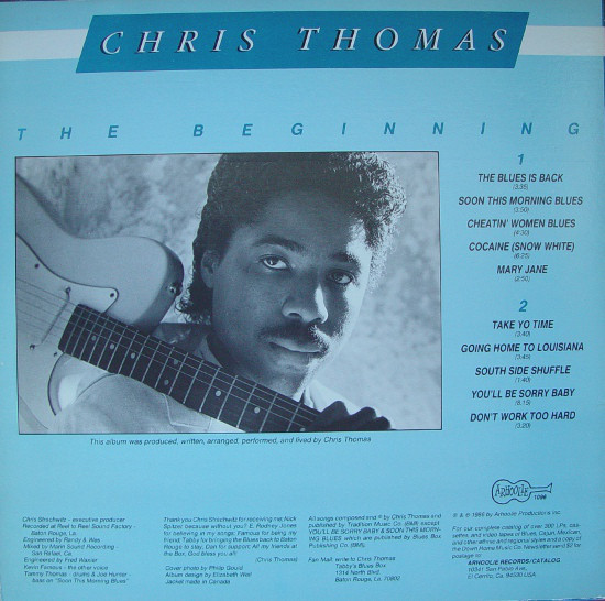 Chris Thomas (9) - The Beginning (LP) (Very Good Plus (VG+)) - Image 2