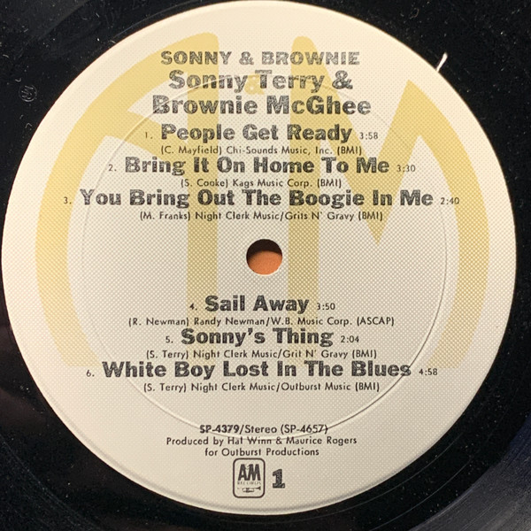 Sonny Terry & Brownie McGhee - Sonny & Brownie (LP, Album, RE, Mon) (Very Good (VG)) - Image 4