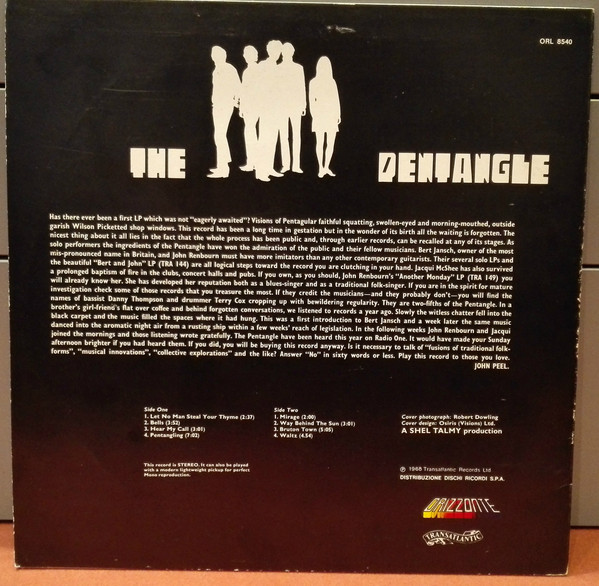 Pentangle - The Pentangle (LP, Album, RE) (Mint (M)) - Image 5