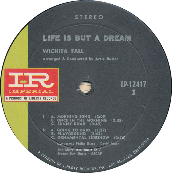 Wichita Fall - Life Is But A Dream (LP, Album, Gat) (Good Plus (G+)) - Image 5