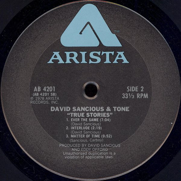 David Sancious & Tone* - True Stories (LP, Album, Ter) (Very Good Plus (VG+)) - Image 4