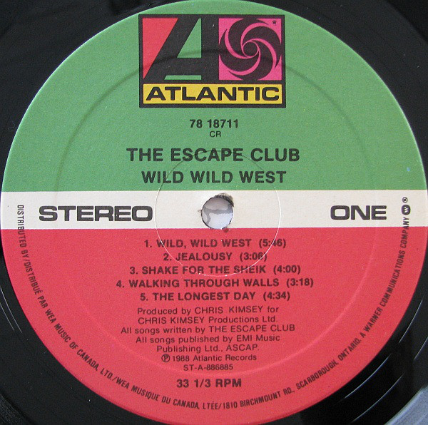 The Escape Club - Wild Wild West (LP, Album) (Mint (M)) - Image 3