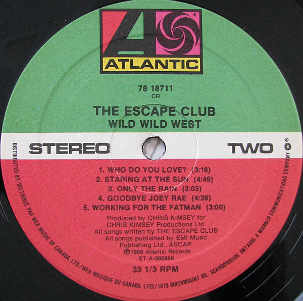 The Escape Club - Wild Wild West (LP, Album) (Mint (M)) - Image 4