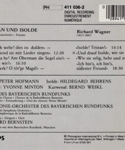 Alternative view of Richard Wagner - Leonard Bernstein, Peter Hofmann, Hildegard Behrens, Yvonne Minton, Bernd Weikl, Hans Sotin, Symphonie-Orchester Des Bayerischen Rundfunks - Tristan Und Isolde · Hightlights = Ausschnitte = Extraits (CD, Comp, Blu) (Near Mint (NM or M-))