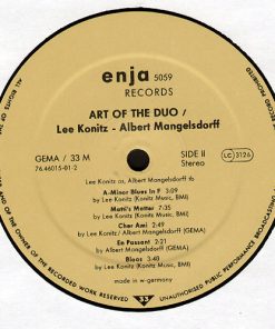 Albert Mangelsdorff / Lee Konitz - Art Of The Duo (LP, Album) (Near Mint (NM or M-)) - Image 3