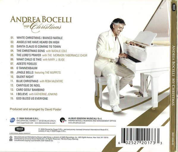 Andrea Bocelli - My Christmas (CD, Album) (Near Mint (NM or M-)) - Image 3