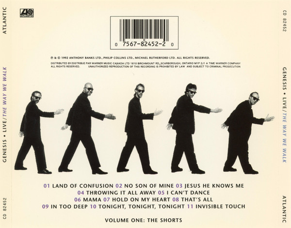 Genesis - Live / The Way We Walk (Volume One: The Shorts) (CD, Album) (Near Mint (NM or M-)) - Image 2