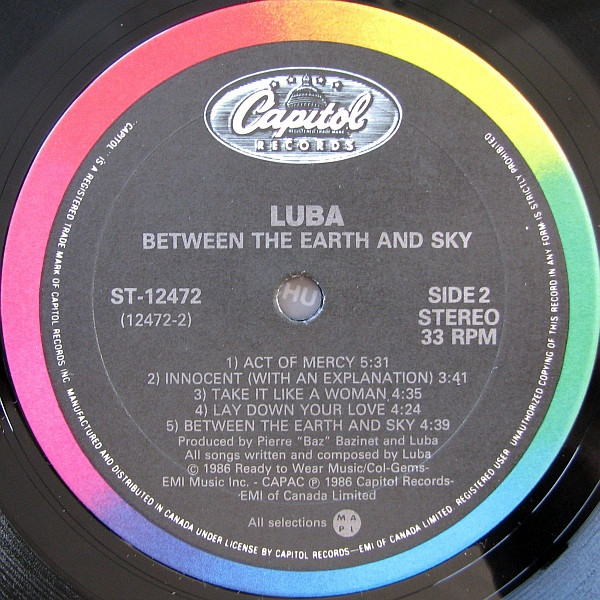 Luba - Between The Earth & Sky (LP, Album) (Mint (M)) - Image 4