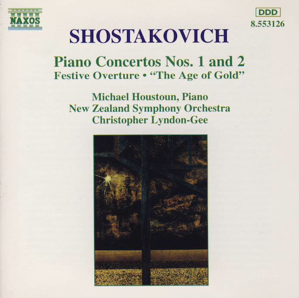 Shostakovich*, Michael Houstoun, New Zealand Symphony Orchestra, Christopher Lyndon-Gee - Piano Concertos Nos. 1 And 2 • Festive Overture • "The Age Of Gold" (CD, Album) (Near Mint (NM or M-))