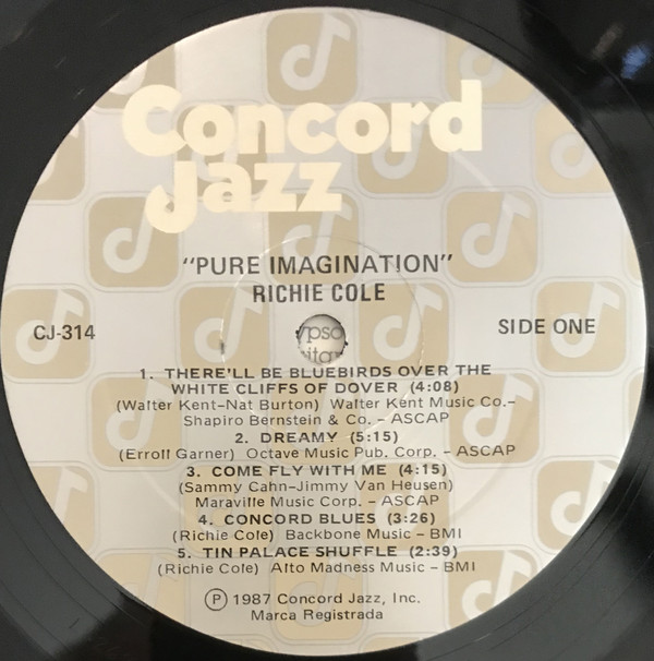 Richie Cole - Pure Imagination (LP, Album) (Very Good Plus (VG+)) - Image 3