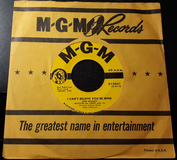 Sheb Wooley - The Purple People Eater (7", Single, MGM) (Very Good Plus (VG+)) - Image 3