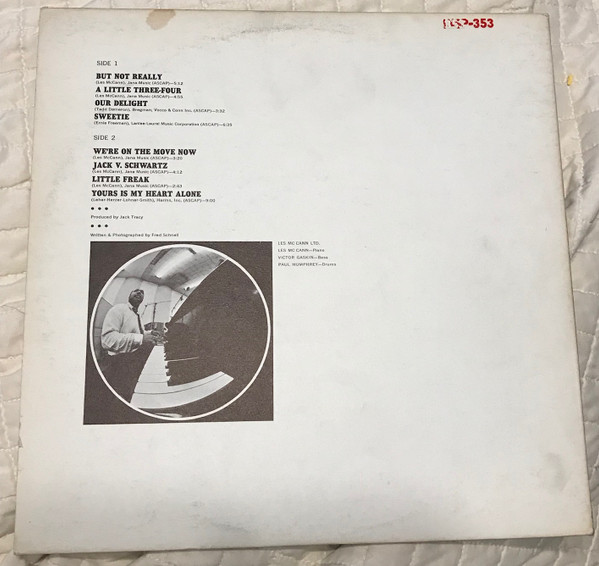 Les McCann Ltd. - But Not Really (LP, Mono, Gat) (Very Good Plus (VG+)) - Image 2