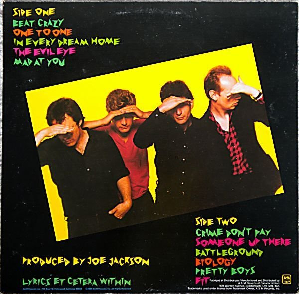Joe Jackson Band - Beat Crazy (LP, Album) (Mint (M)) - Image 2