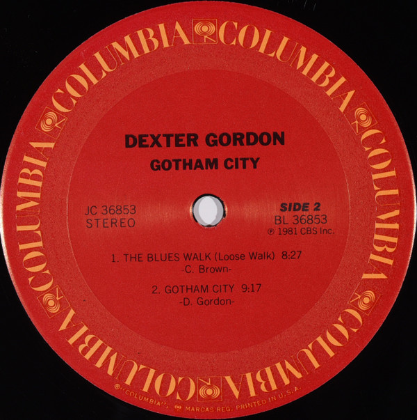 Dexter Gordon - Gotham City (LP, Album, Pit) (Near Mint (NM or M-)) - Image 4