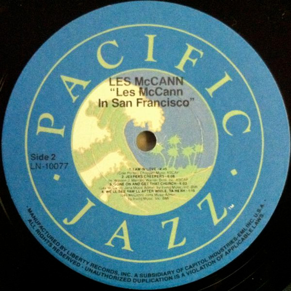 Les McCann - Les McCann In San Francisco (LP, Album, RE) (Very Good Plus (VG+)) - Image 4